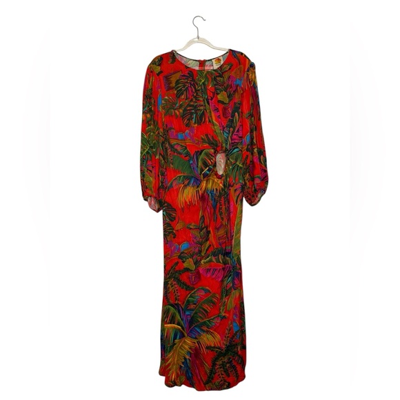 FARM Rio Urban Jungle Midi Dress - NWOT- Size XL - Picture 7 of 10